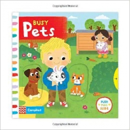 Литература на иностранном языке для детей, книга Busy Pets. Board book купить по скидке