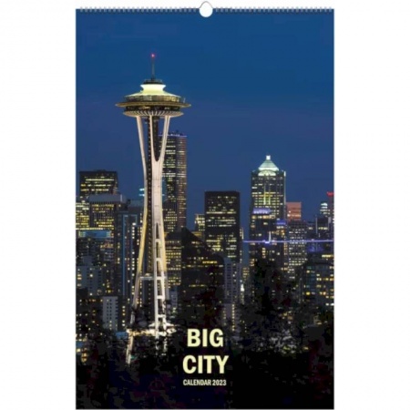 Календарь настенный перекидной на 2023 год. Мегаполис 3