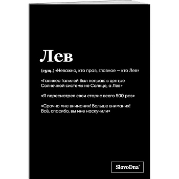 Тетрадь в клетку SlovoDna. Лев (А5, 48 л., мягкая обложка)