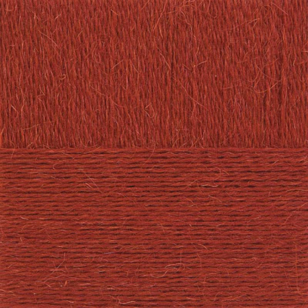 Деревенская шерсть. Цвет 487-Красное дерево. 10x100 г.